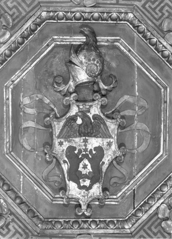 soffitto a cassettoni, complesso decorativo - ambito romano (sec. XVI)